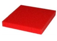 Губка силиконовая красная 15 мм 106.03.01/1 (шир. 1.30 м)