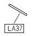 Штифт регулятора натяжения нити LA37 (original)
